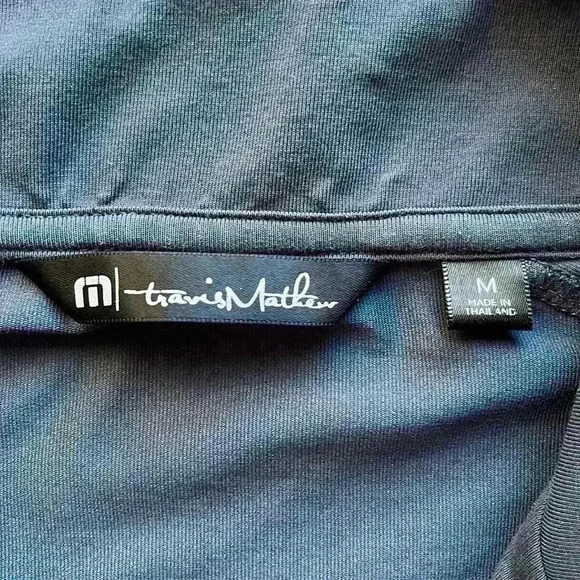 Travis Mathew Sweater Mens M Gray 1/4 Zip Pullover Long Sleeve Golf Pockets - Picture 6 of 12